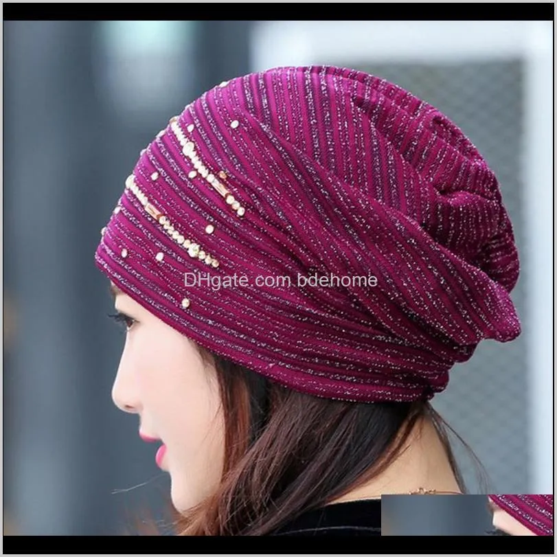 cap head hat turban chiffon chemo ruffle cancer ladies wrap beanie scarf women1