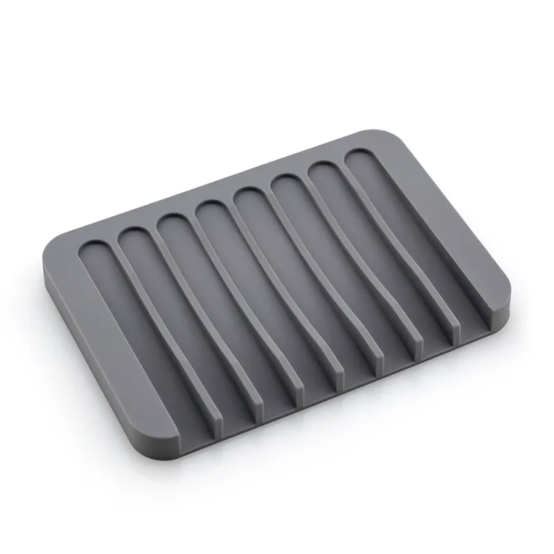 Portasapone In Silicone SPORTARC Con Vassoio E Barra Drenaggio | 11,4x7,5x1,8 Cm | Antiscivolo Per Bagno E Cucina, Blu/bianco/rosa/verde - 3
