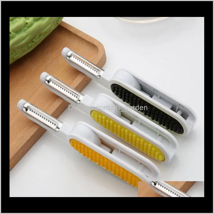 2 in 1 folding peeler multi-function fruit vegetable grater stainless steel potato carrot slicer creative kitchen tools sn2289