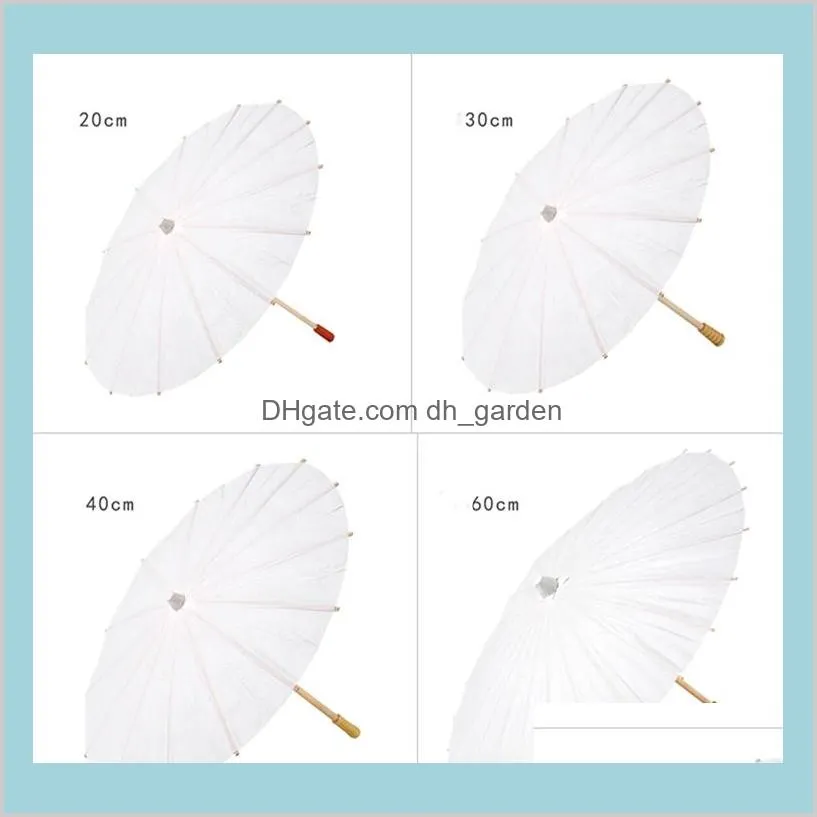 Hot Bridal Wedding Parasols White Paper