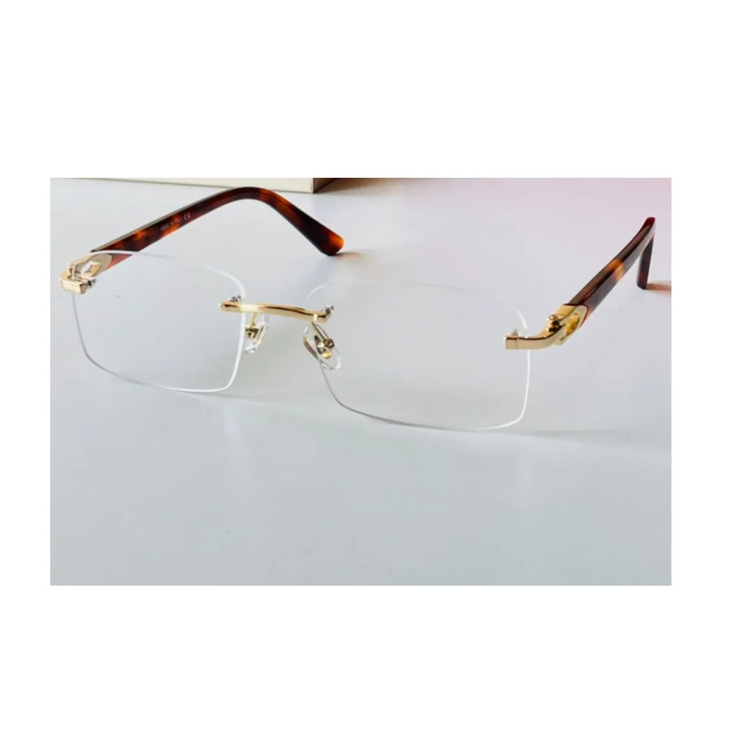Montature Occhiali Senza Montatura Occhiali Da Vista Dorati Occhiali Da Sole Senza Montatura Uomo Con Custodia Design Leggero E Resistente Alla Moda 0288o Da 39,76 € | DHgate