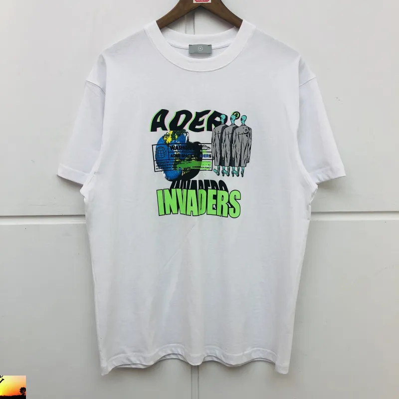 【ADER ERROR】 Tran t-shirt Ader Error T Shirt Men Women Abstract Spaceship UFO