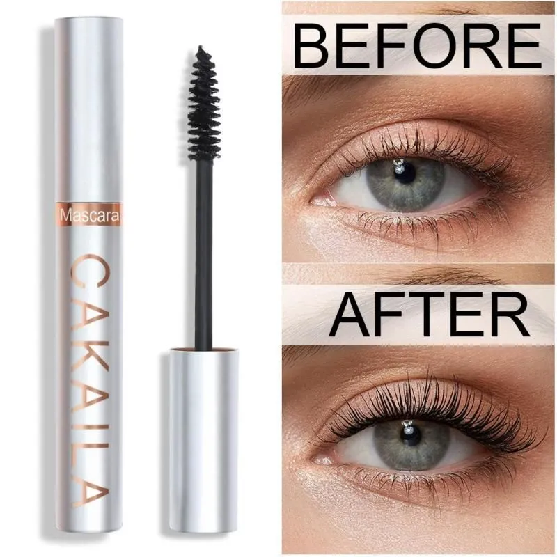 Cakaila Rápido Rápido Rímel Preto Ondulado Sweatproof Sweat Tower Eyelashes duradouro de longa duração natural Alongamento Olhos Maquiagem Cosméticos