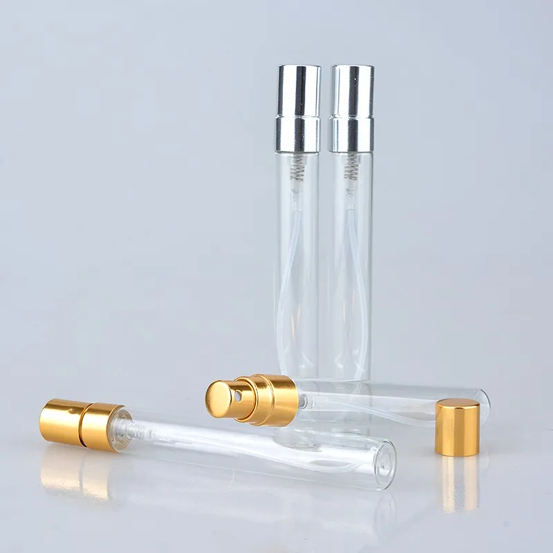 10 ml Parfum Verstuiver Reisesprayflasche für Parfüm tragbare leere kosmetische Behälter 100pcs/Los