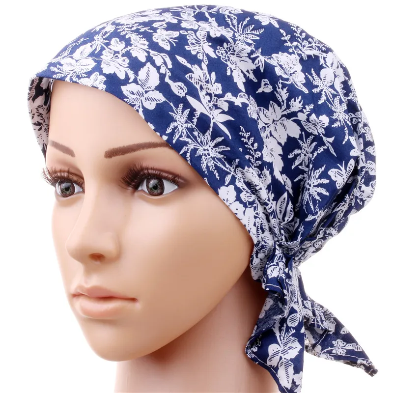 Pré-amarrado Chefe Cachecóis Quimio Hat Turban Beanie, pré-amarrado Headwraps Headwear para mulheres