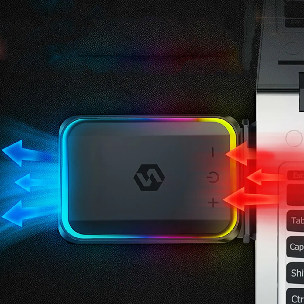 진공 휴대용 노트북 USB 공기 외부 추출 냉각 팬 조정 가능한 스피드 쿨러 노트북 액세서리