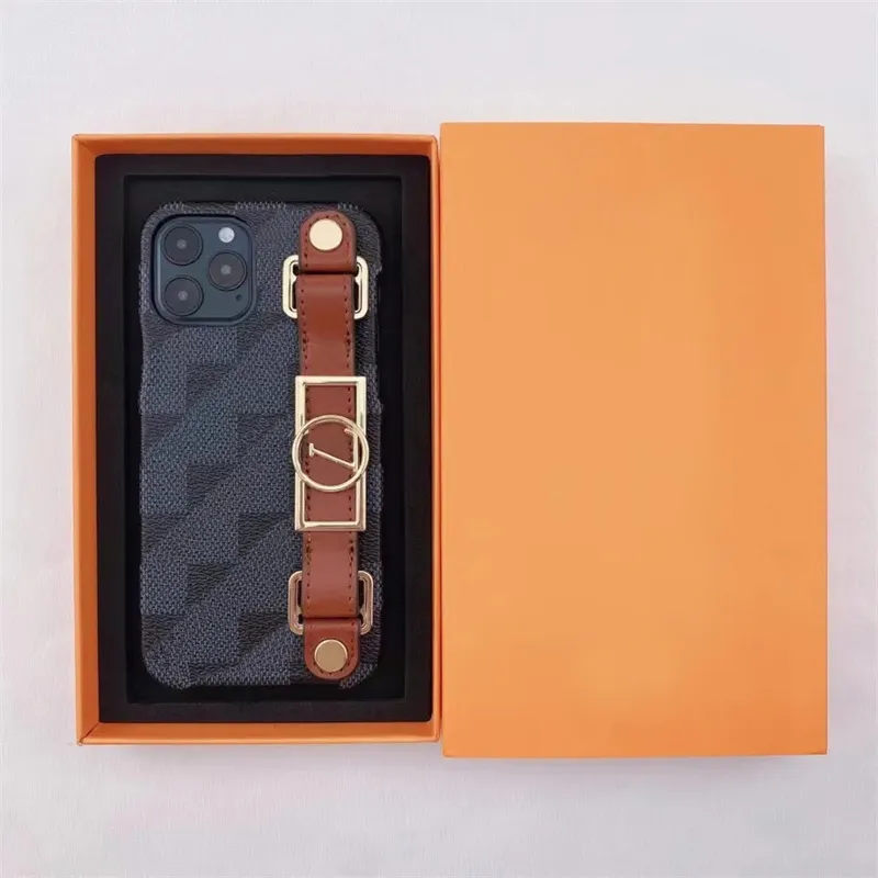 Fashion Phone Cases For Iphone 11 12 7 8 Pro Max Mini X Xs Xr Designer Leather Cellphone Case Classic Letter Grid Smartphones Cases