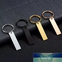 Rinhoo Personalized Customized Engraved Keychain For Car Logo Plate Number Stainless Steel Anti-lost Key Chain Jewelry Gift Factory price expert design Quality
