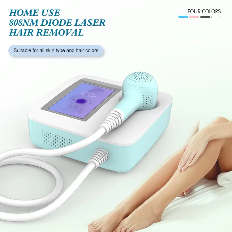 2021 Diodo Laser Máquina de Remoção de Cabelo Mini 808nm Permanente Dores Infantil para Cuidados com Cuidados com Pele Cuidados de Beleza de Beleza Use Equipamento 808 Lazer Dispositivo Depilação