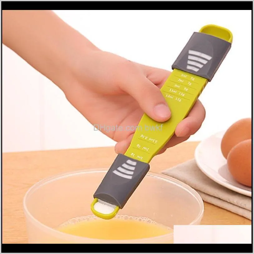 Tools Kitchen, Dining Bar Home & Gardenadjustable Scale Coffee Double End 8 Stalls Measure Baking Tool Spoon Kitchen Seasoning Measuring Spoo