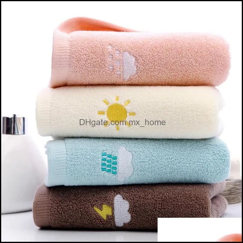 high quality soft embroidered towels bathroom strongly water absorbent adult beach towel 100 cotton 34x75cm