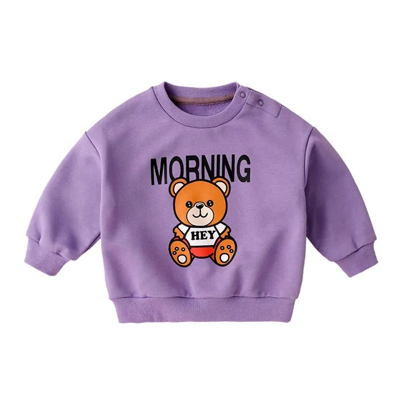 Lente herfst eenhoorn trui kinderen cartoon top kids kleding meisjes baby hoodie jongens sweatshirts Koreaanse kleding 211029