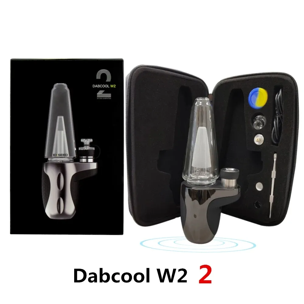 Exseed Dabcool W2 Kit Dab Rig Enail Vaporizer Vape 1500mAh Temp Control Glass Water Bubbler Wax Concentrate Oil SOC Dabber Original