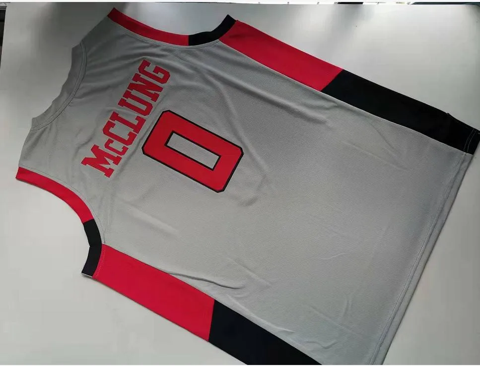Custom Basketball Jersey Men Youth women Texas Tech #0 Mac McClung