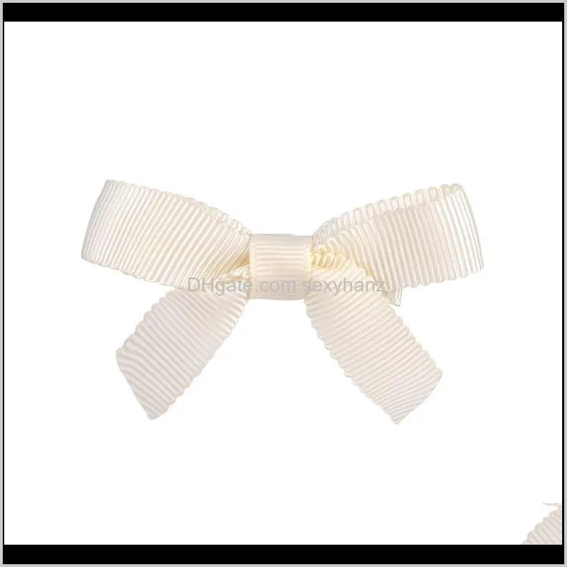 girls bows hair clips children`s hairpin 20 color candy color clips 2.7 inch all-inclusive fabric bow hair accessory