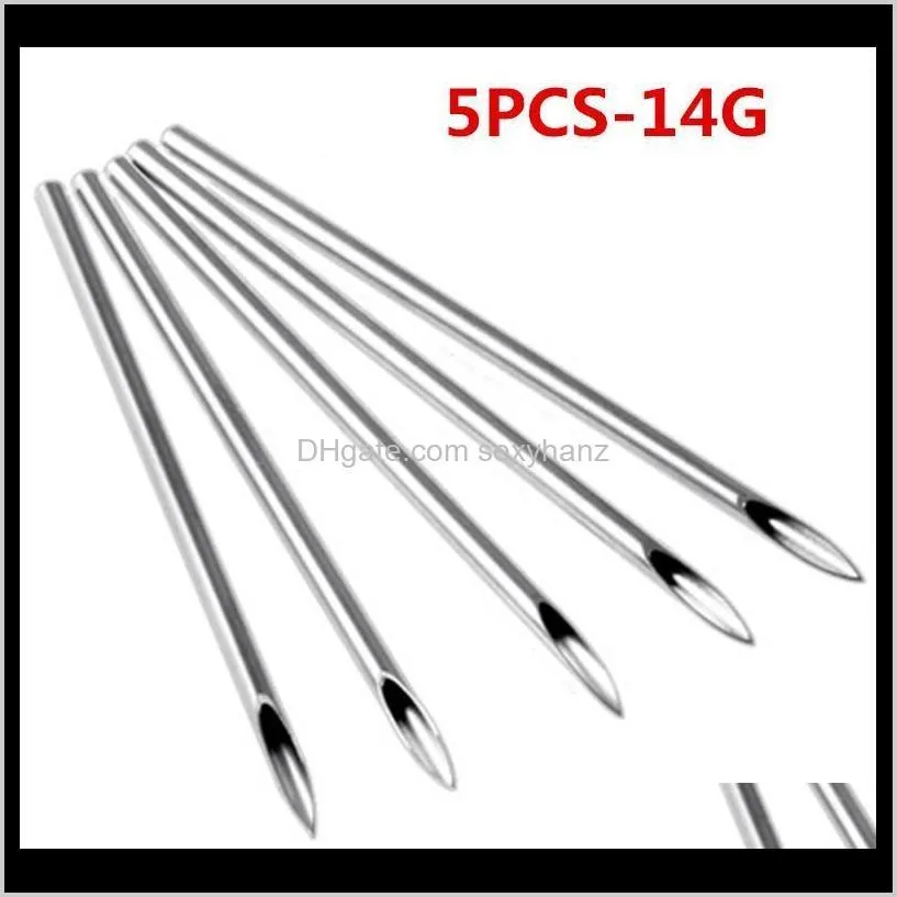 1pcs disposable safe sterile ear piercing gun no pain nose stud piercing tool body pircing maker surgical steel medical needle q