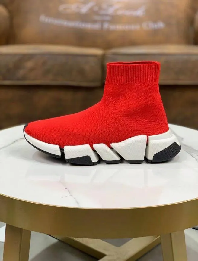 Moda Uomo Donna Calzino Scarpe Con Calzini Box Speed 2.0 Paris