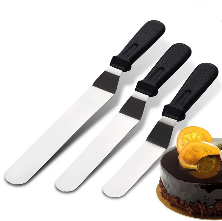 6inch Cake Cream Icing Spatula Butter Smoother Blade Angled Flat Scraper Smoothing High Quality