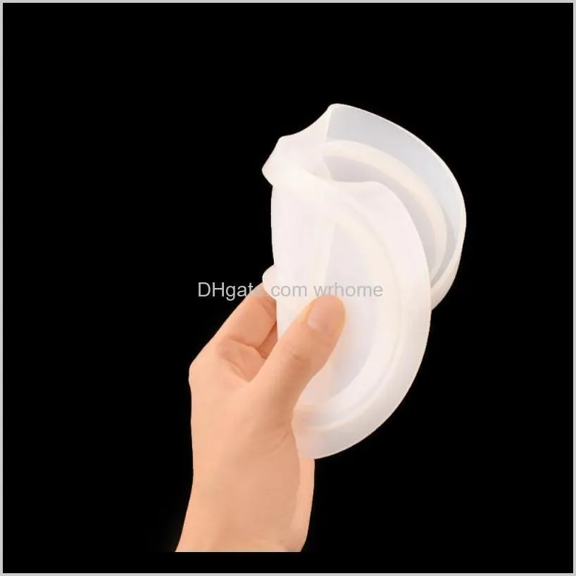 glue mold oval dish tray mirror resin silicone storage home organization bottles jars boxes