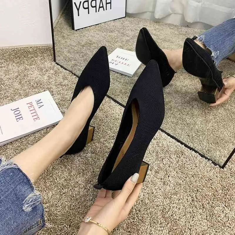 Zapatos de sales tacón cuadrado 2020
