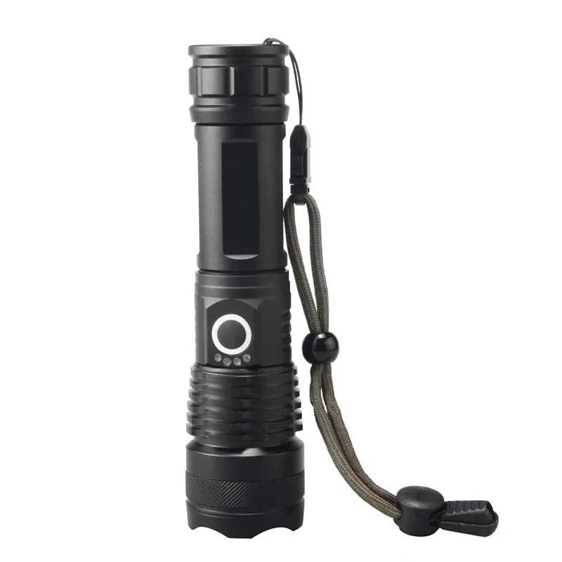 Rechargeable LED Torches 6000 Lumens Super Bright Tactical Flashlights with 26650 Batteries Zoomable, Waterproof Handheld Flashlight for Emergency Fishing