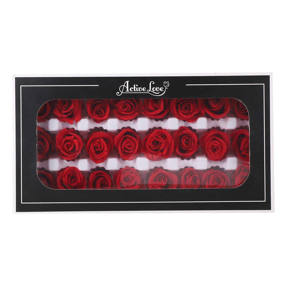 24 PC 박스 고품질 보존 꽃 꽃 상자 불멸의 장미 로맨틱 발렌타인 데이 어머니의 날 선물 영원한 생명 꽃 210624