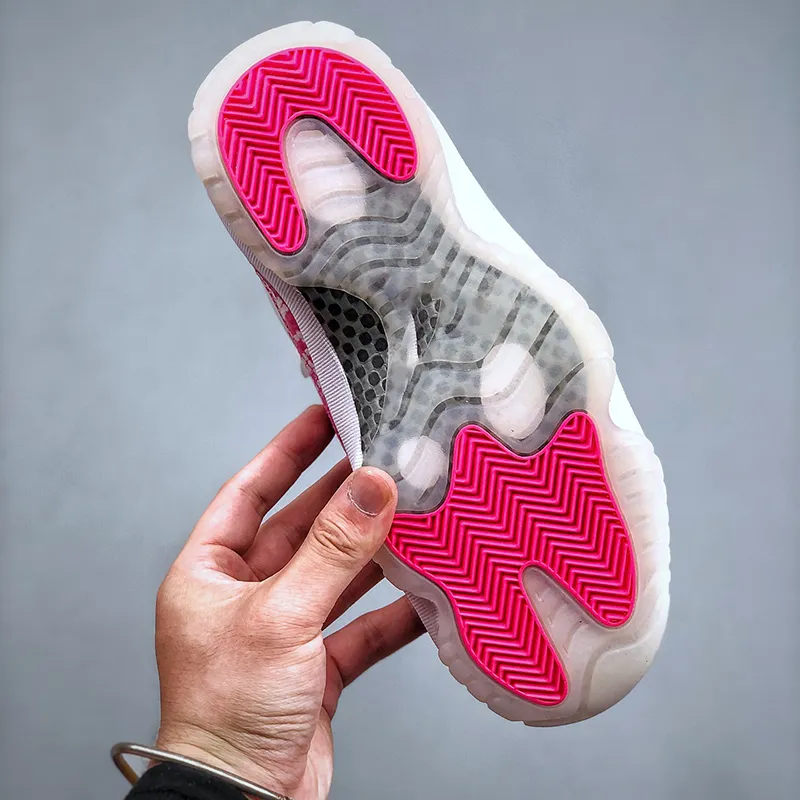Top Quality Jumpman 11 Basketball Shoes 11s Low WMNS Pink Snakeskin Designer Fashion Sport Running shoe With Box