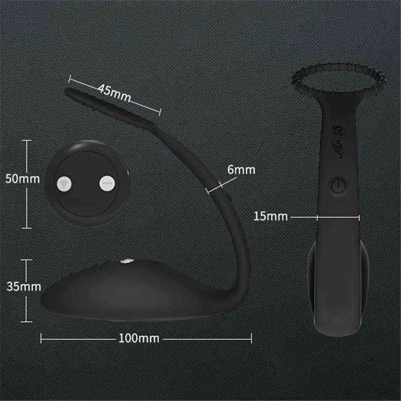 NXY Anale speelgoed Draadloze Afstandsbediening Elektrische Schok Prostaat Massager Gay Sex Toys Plug Butt Vibrator Met Ri_voghion.com