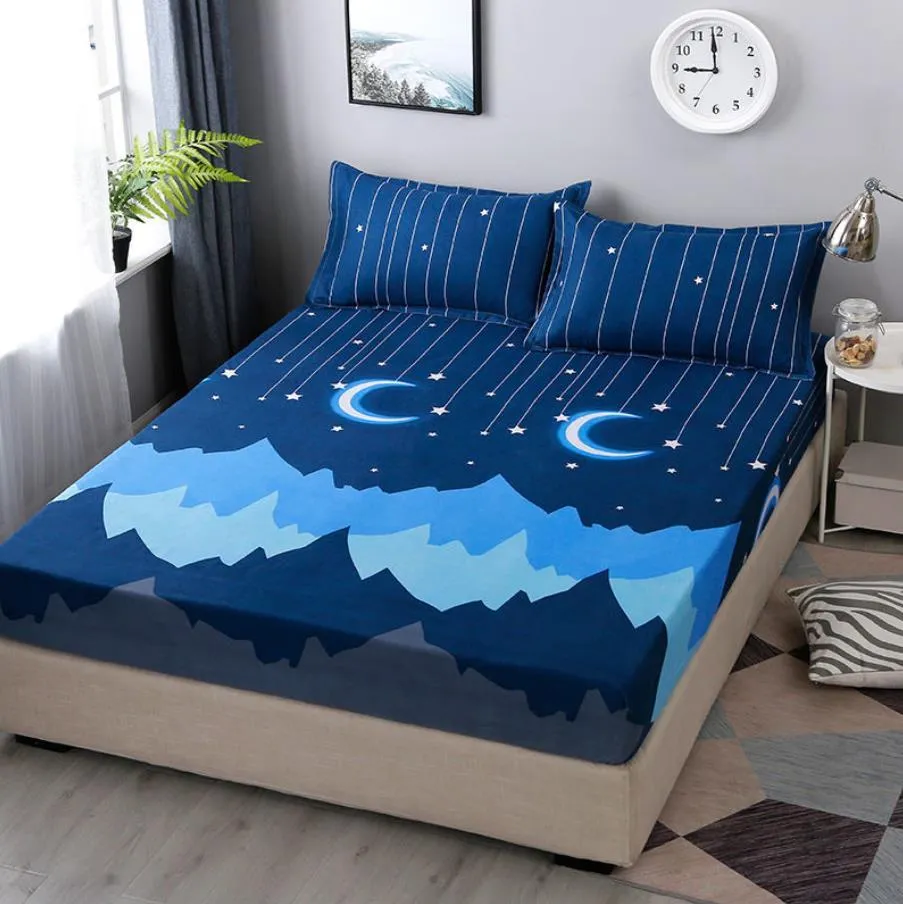 高品質の寝具1ベッドスプレッド+枕カバーシモンズ保護カバーアンチダニクリーンベッドルーム子供のようなベッドシートスカートF0079 210420