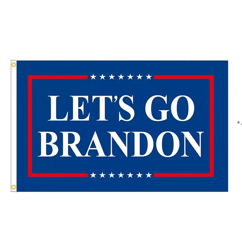 Newllets Go Brandon Flag 90 * 150cm في الأماكن المغلقة في الأماكن المغلقة حديقة صغيرة، FJB واحدة مخيط البوليستر مع الحلقات النحاسية ZZB11422