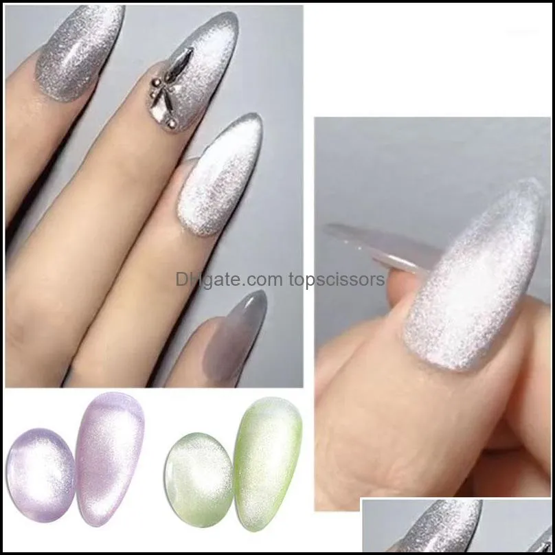 Salon Zdrowie BeautyCrystal Cat Eye Paznokci Gel Polski Lśniący Efekt 3D Soak Off Art Lakier UV Manicure Lacquer Vernis Semi Stały1 Drop