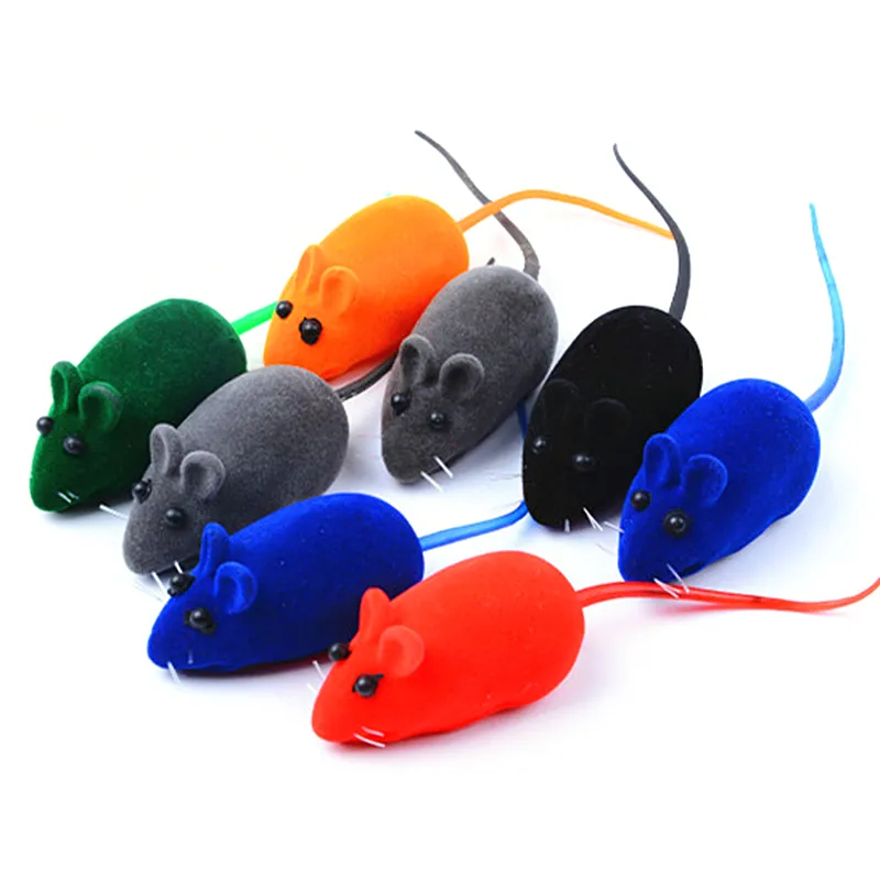 Творческий забавный реалистичный меховой мышь для мыши Pet Cat Toys Mini Pet играет на игрушки для животных Squeaker кошек котенок собаки интерактивные игрушки