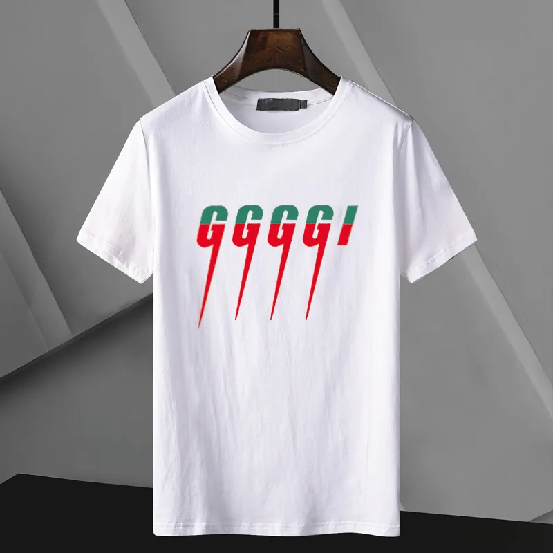 Camiseta masculina de luxo verão camisetas de grife de manga curta feminina sênior letra G algodão de alta qualidade tamanho M 3XL clássico 8 tipos de escolha