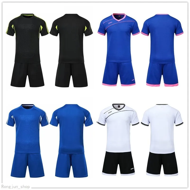 2021 Jersey de futebol conjuntos suaves de futebol azul real suor e respirável terno de treinamento infantil 001 4315