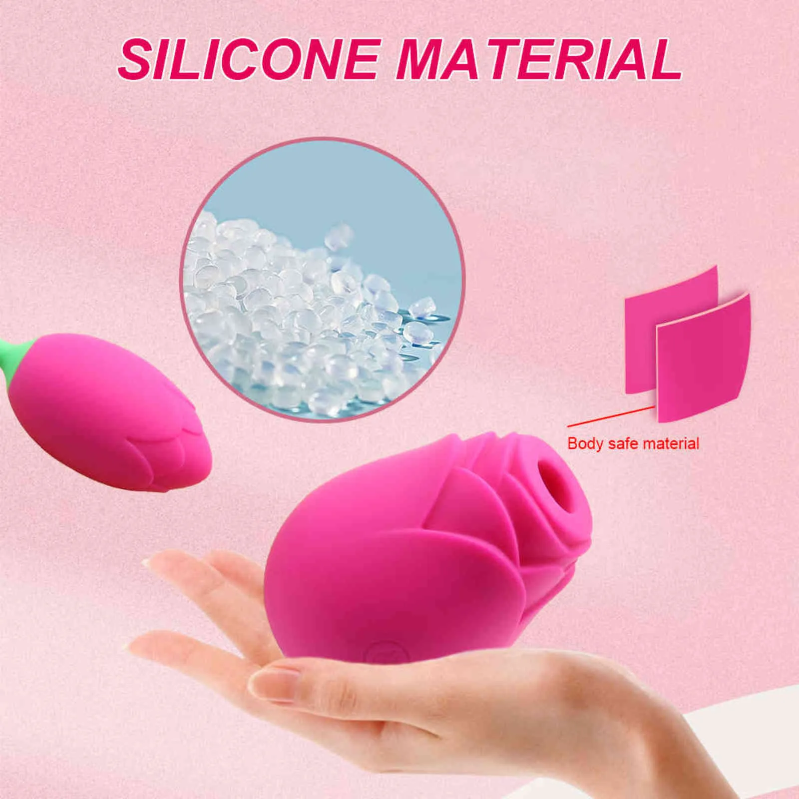 Vibratori NXY a forma di rosa, vibratore succhia-clitoride potente, stimolatore del clitoride, vibratore per l'amore femminile, vibratore E_voghion.com