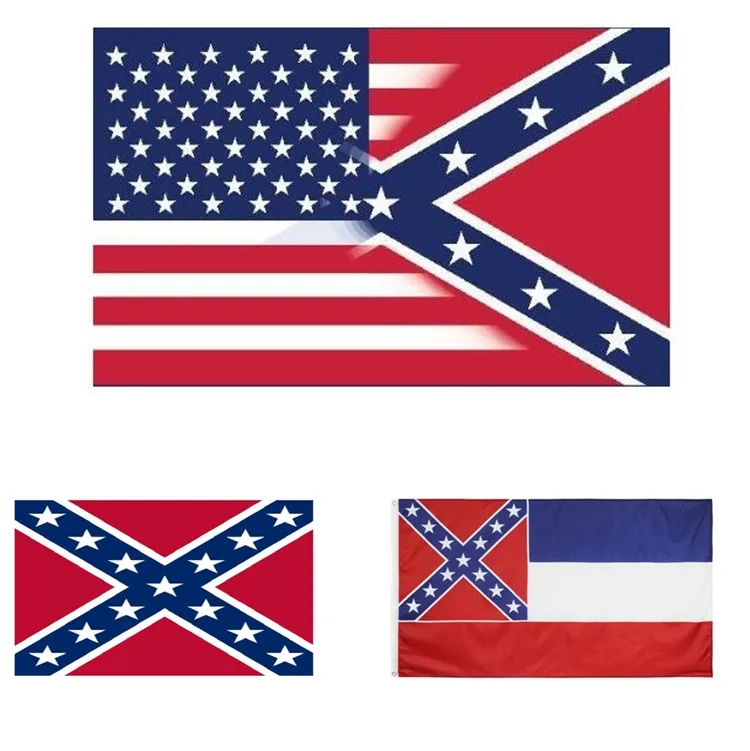 90 * 150 cm Afiş Bayrakları Amerika bayrağı konfederasyon asi bayraklar-İç Savaş İsyancı FlagPolyester Ulusal Banner ZC161