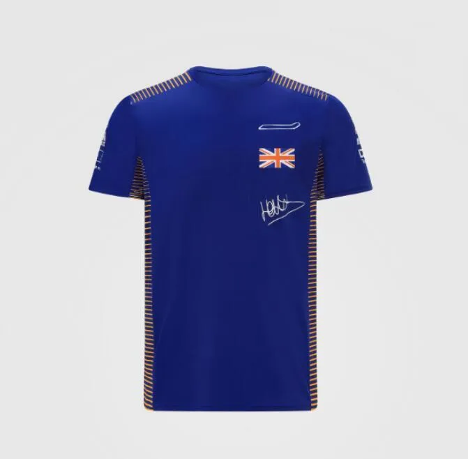 F1 Formula One Racing Suit 2021 Fans Series Racing Suit T-shirt à manches courtes Costume d'équipe personnalisé Casual Col rond Séchage rapide T274Q