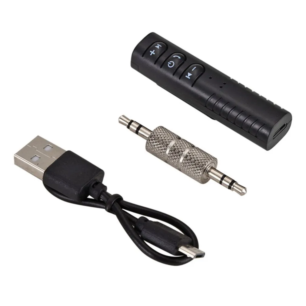 Zestaw samochodowy Zestaw głośnomówiący Bluetooth Auto 3.5mm Jack Wireless Music MP3 Audio Adapter Odbiornik na słuchawki