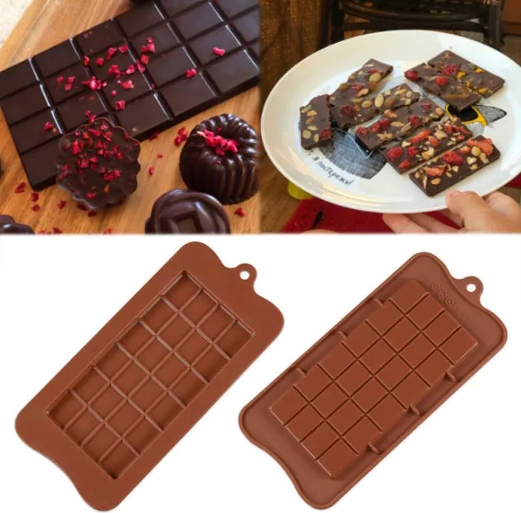 Cavity Break-Apart Chocolate Mould Tray Non-Stick Silicone Protein and Energy Bar Candy Molds Food Grade SN2841
