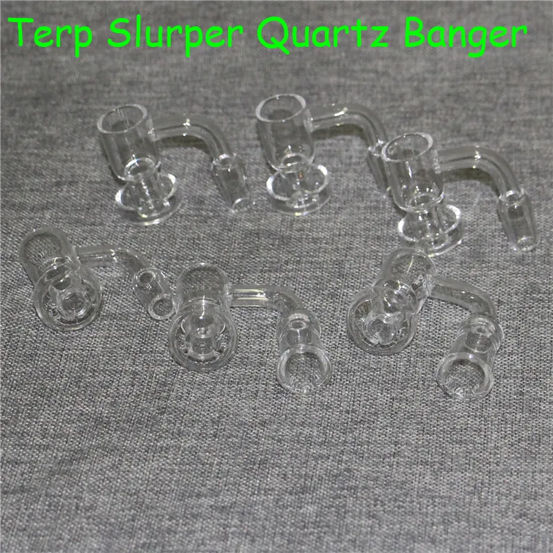 Quartz Terp vide Banger clou fumer tuyau sans dôme Slurper Up huile clous 14mm pour narguilés verre bulle carb caps