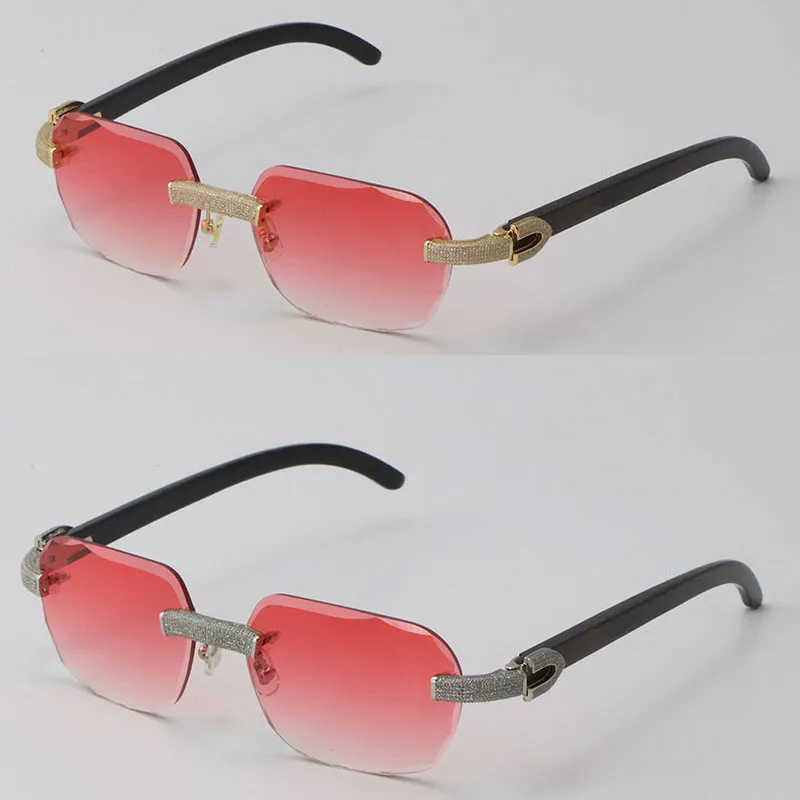 Designer Rimless Sunglasses Mens For Women And Men Frameless Cut Edge With  Diamond Encrusted Buffalo Horn C Shaped Decorations Latest Fashion  Accessory EKX6720582 From Epsq, $36.28