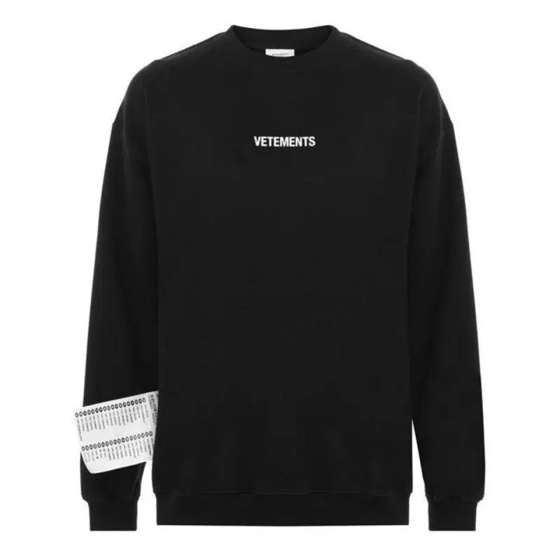 Vetements deals black sweatshirt