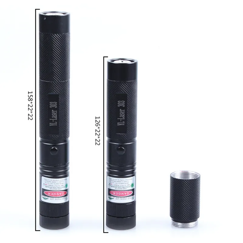 High Power Green YL 303 Laser Pointer 532nm Lazer Pointer Verde Pen Light Burning Beam Burn Match For 18650 Battery X0524