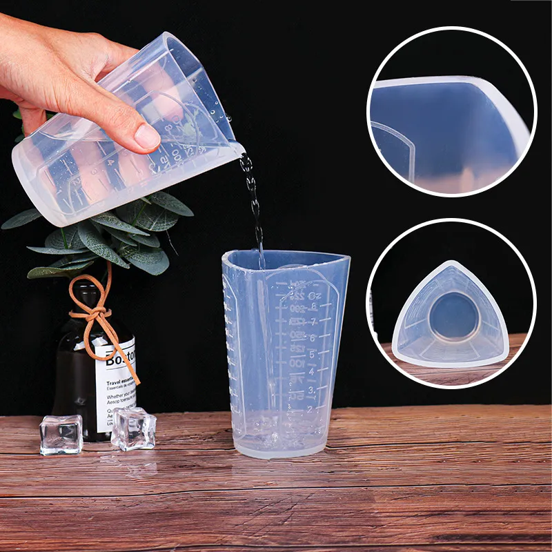 Ultra Clear Silicone Disposable Measuring Cups 250ML Reusable Mixing Cup  For Epoxy Resin Art Supplies From Giftvinco13, $3.88