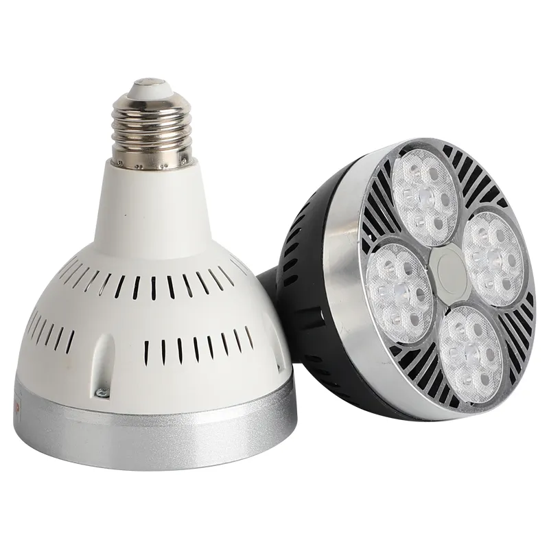 LED PAR30 Spotlight Source Source 35W Track Light Light E27 45 Вт Альтернативный металлический галогенистый лампа теплый натуральный холодный белый 110 В 220 В