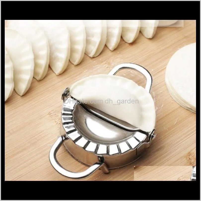 new eco-friendly pastry tools stainless steel dumpling maker wrapper dough cutter pie ravioli dumpling mould kitchen accessories