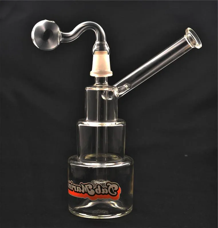 Einzigartige Hitman-Glasbongs, klassische Brilliance-Kuchen-Dab-Rigs, dicke Birdcage-Recycler-Ölplattform mit 14-mm-Glasölbrennerrohr, 2 Ausführungen