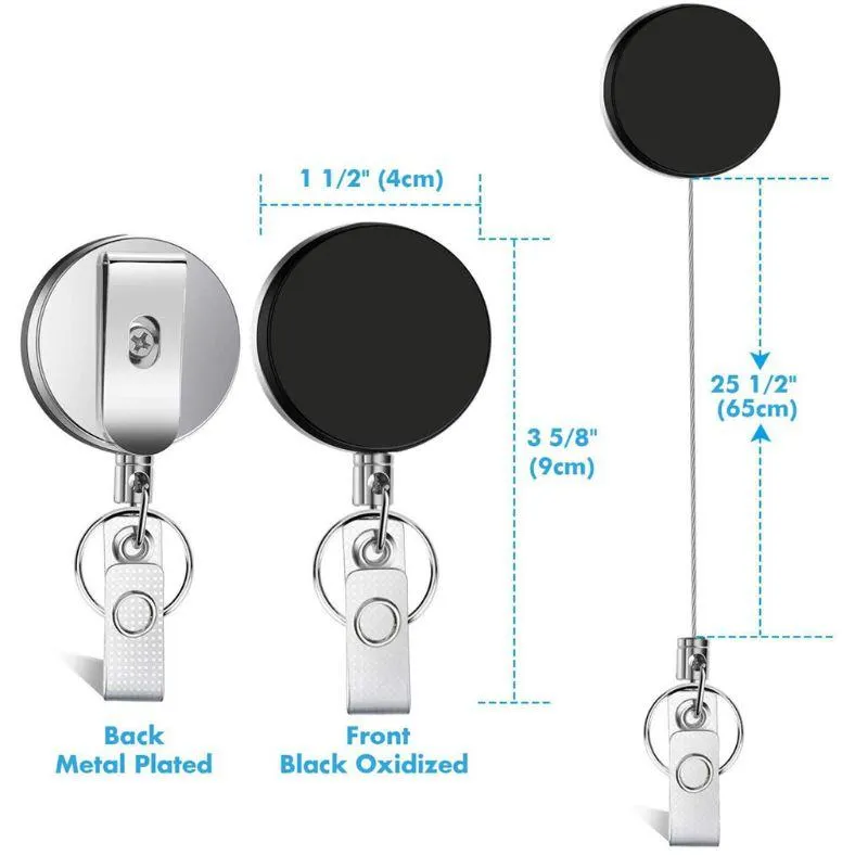 Heavy Duty Retractable Photo Viewer Keychain Set With Badge Holder, ID  Reel, Keyring Clip From Prekr, $20.61