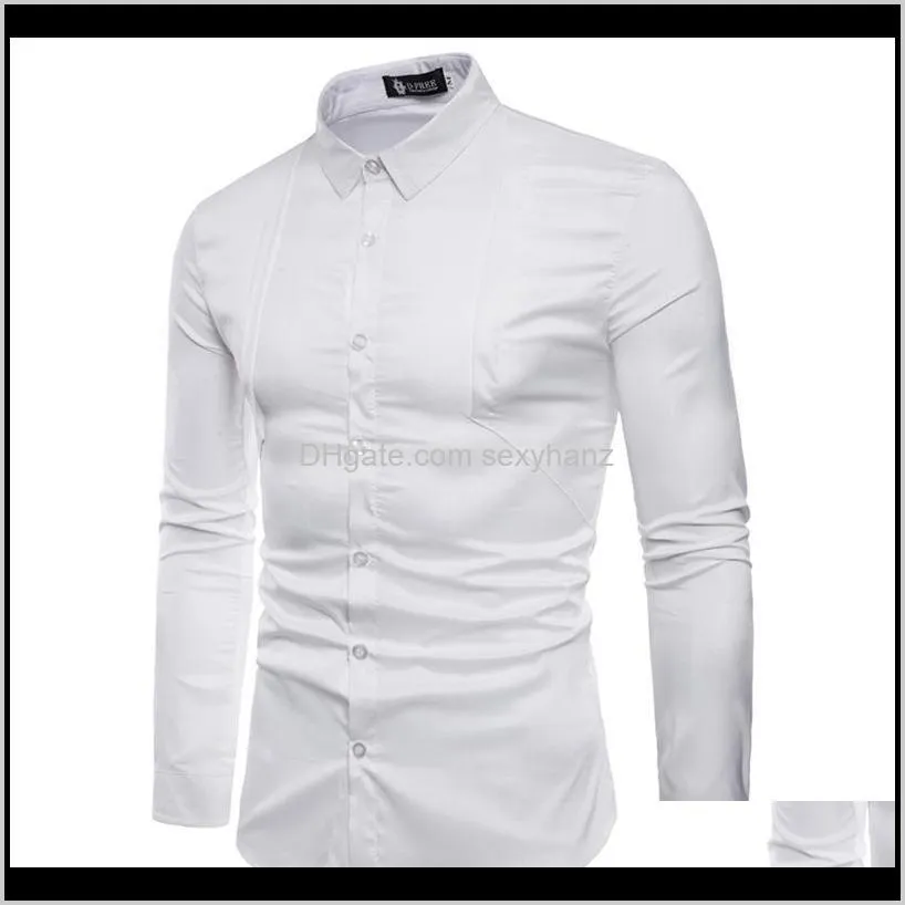 new long-sleeved shirt summer casual personality tailoring men`s shirt hot fashion slim hawaiian men 4 colors