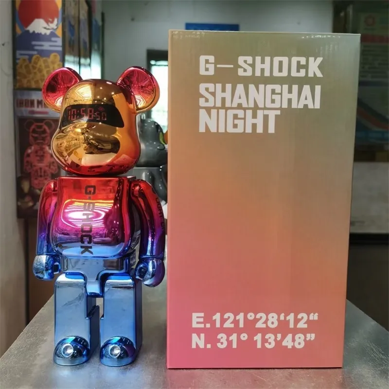 Casio De Haute Qualité Bear Bearbrick Bearbrick 400% Shanghai Night Doll  Joy Poupées Cadeaux Du 60,17 €